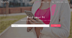 Desktop Screenshot of findafitpro.com